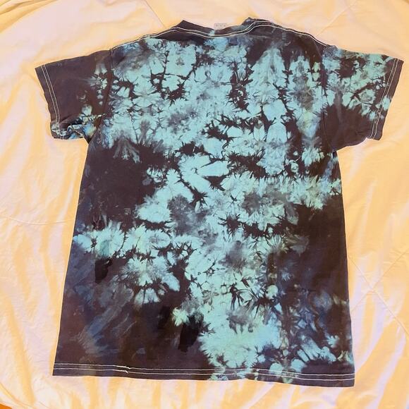 Gildan The Emo Night Tour Have A Sad Night Tie Dye Teal Black T-Shirt Unisex M - Picture 3 of 4